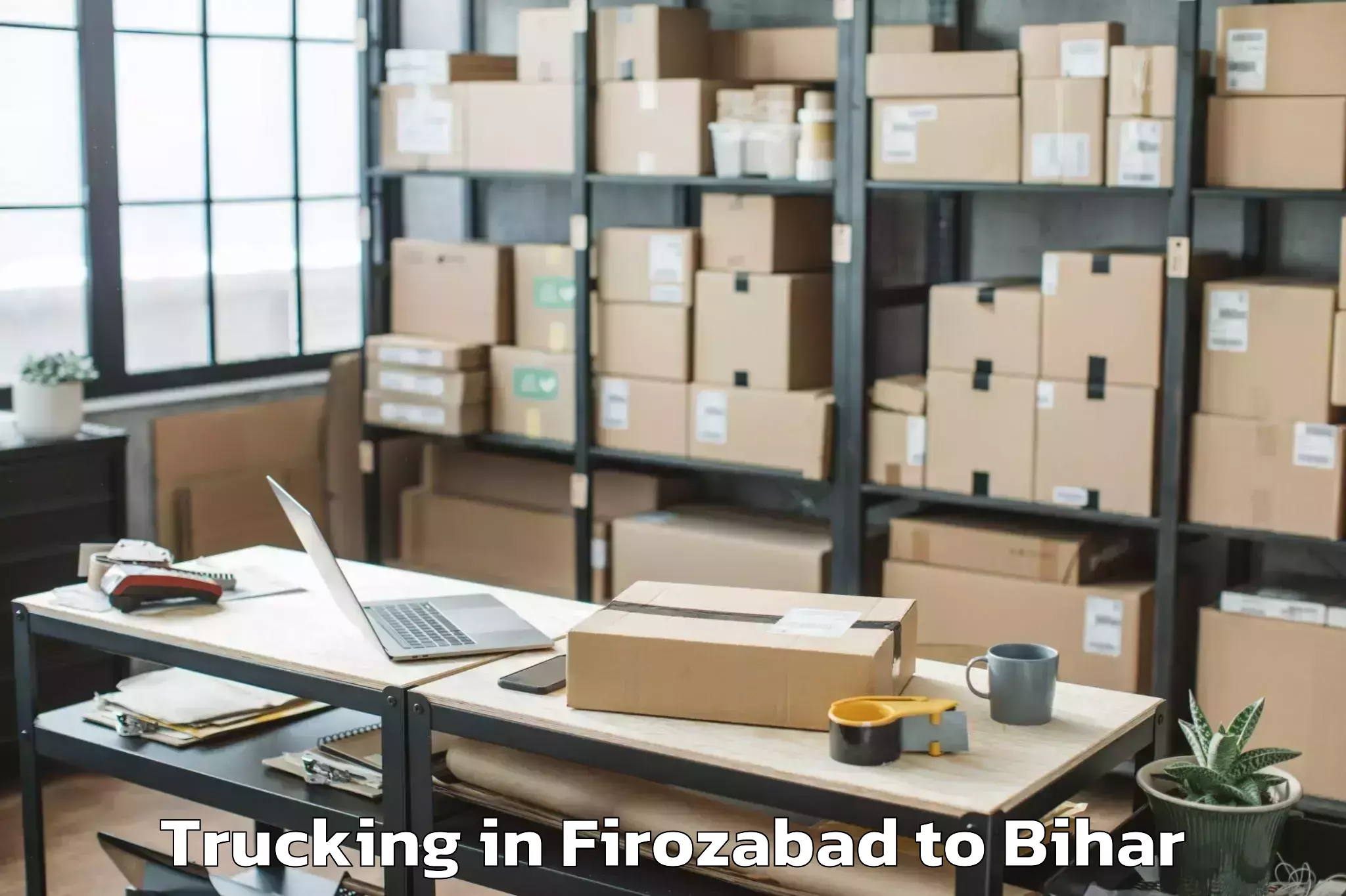 Top Firozabad to Bhabhua Trucking Available